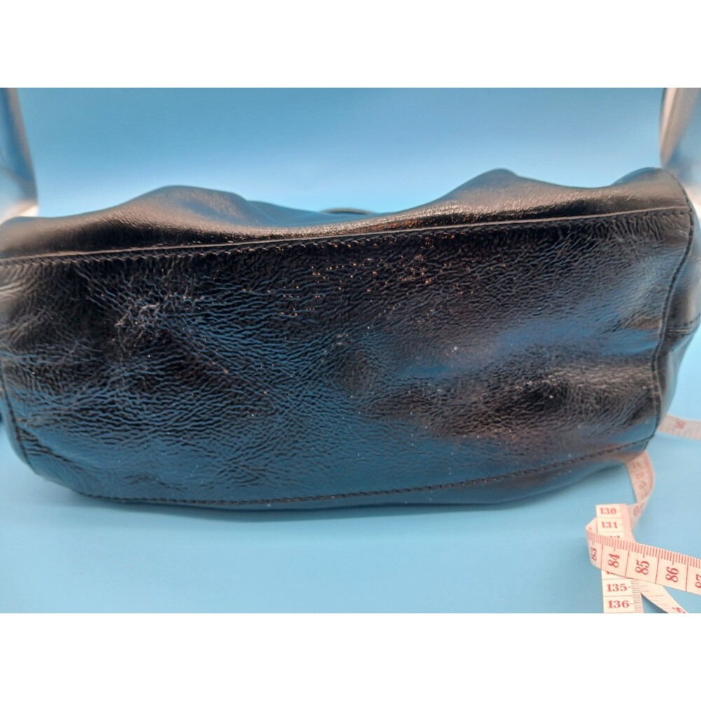 Kate Spade New York Glossy Patent Leather Handbag Black w Shoulder & Tote Straps - Picture 15 of 16
